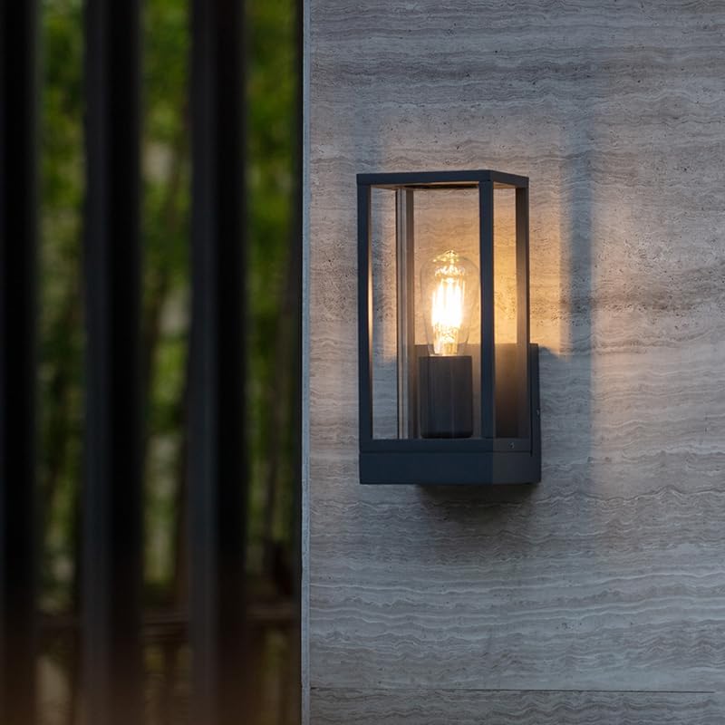Modern Outdoor Wall Light  Waterproof Aluminum Porch Lantern for Front Door, Patio & Garage Stylish Exterior Lighting Fixture
