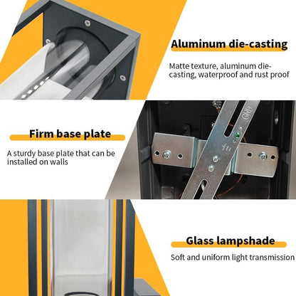 Modern Outdoor Wall Light  Waterproof Aluminum Porch Lantern for Front Door, Patio & Garage Stylish Exterior Lighting Fixture