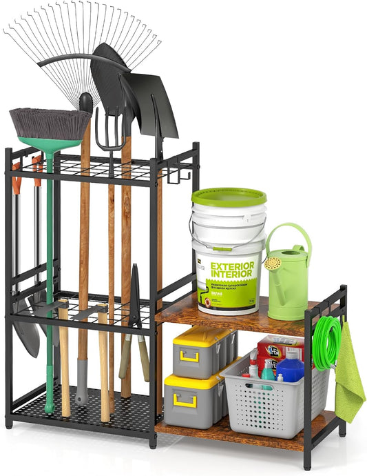 Multi-Purpose Storage Basket Organizer Set  Woven Shelves & Handled Storage Bins for Bathroom, Kitchen, Closet & Home Organization