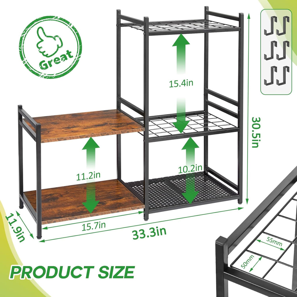 Multi-Purpose Storage Basket Organizer Set  Woven Shelves & Handled Storage Bins for Bathroom, Kitchen, Closet & Home Organization