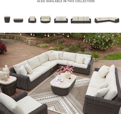 Outdoor Resin Wicker Swivel Glider Lounge Chair with Weather-Resistant Cushions, 360° Rotating Patio Accent Chair for Porch, Deck, Backyard & Garden